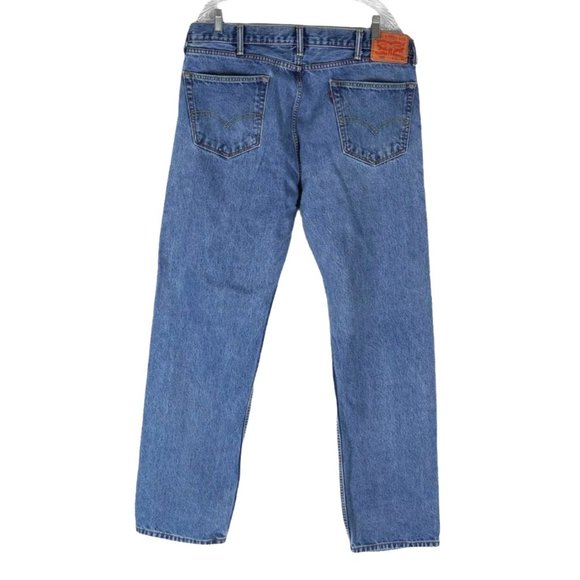 Levis 505 Jeans Tagged Mens Size 40 x 34 Actual 39 x 33 Blue Denim - Picture 2 of 8